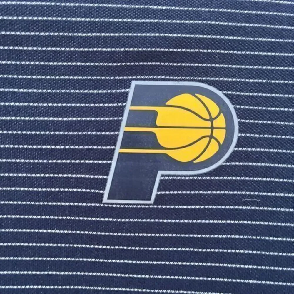 ADIDAS NBA INDIANA PACERS S Blue Performance 1/2 Zip Shirt Thumb Holes Climalite